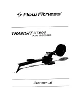 Flow Fitness Transit XT800 Air Rower User Manual предпросмотр