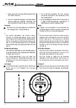 Preview for 6 page of Flow vision FS 20 Instructions For Installation And Adjustment