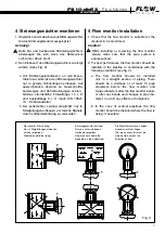 Предварительный просмотр 7 страницы Flow vision FS10-dbEX Instructions For Installation Manual