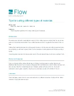 Preview for 52 page of Flow MACH 300 Manual