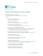 Preview for 161 page of Flow MACH 300 Manual