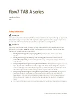 Preview for 1 page of flow7 TAB A Series Installation Manual