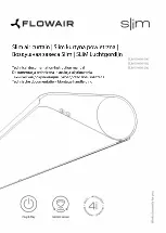 flowair SLIM E-100 Instruction Manual предпросмотр