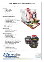 Preview for 1 page of Flowbins 186 Quick Start Manual