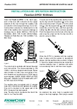 Preview for 1 page of FlowCon DPCV Installation And Operation Instruction