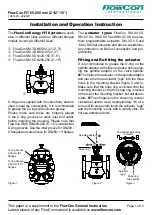 FlowCon SM.3 Installation And Operation Instruction Manual preview