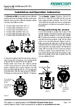 FlowCon SM Series Installation And Operation Instruction Manual preview