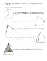 Preview for 2 page of Flower House Hanging Furniture Stand Assembly Instructions