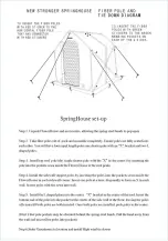 Preview for 1 page of Flower House SpringHouse Setup