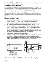 Предварительный просмотр 4 страницы FlowLine DataView LI55 Quick Start Manual