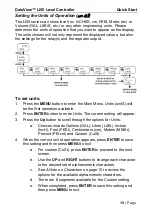 Предварительный просмотр 19 страницы FlowLine DataView LI55 Quick Start Manual