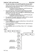 Предварительный просмотр 24 страницы FlowLine DataView LI55 Quick Start Manual