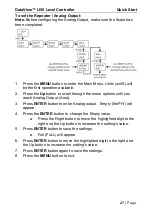 Предварительный просмотр 27 страницы FlowLine DataView LI55 Quick Start Manual