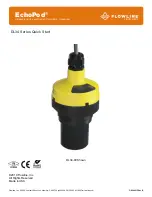 Предварительный просмотр 1 страницы FlowLine EchoPod DL34 Series Quick Start Manual