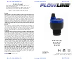 FlowLine EchoPod DX10 Series Quick Start Manual предпросмотр