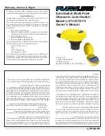 Preview for 1 page of FlowLine EchoSwitch LU71 Owner'S Manual