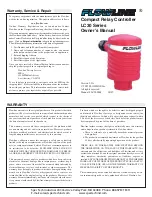 Preview for 1 page of FlowLine LC30-1001 Owner'S Manual