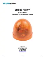 Предварительный просмотр 1 страницы FlowLine Strobe Alert LC09-1001 Series Manual