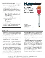 FlowLine Switch Pak A*13 series Owner'S Manual preview