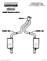 Предварительный просмотр 3 страницы Flowmaster AMERICAN THUNDER 817662 Installation Instructions Manual