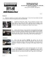 Flowmaster OUTLAW 817689 Installation Instructions Manual preview