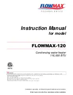 Preview for 1 page of FLOWMAX Technologies FLOWMAX-120 Instruction Manual