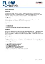 Preview for 3 page of FLOWmetrix SAFMAG ACP HI-PULS METER Installation & Operation Instructions