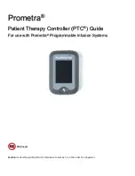 Flowonix Prometra Patient Therapy Controller Manual предпросмотр