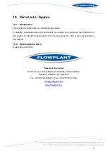 Preview for 47 page of Flowplant 003301 Operation & Maintenance Manual