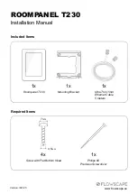 Preview for 1 page of FLOWSCAPE ROOMPANEL T230 Installation Manual