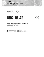 Flowserve GESTRA NRG 16-42 Installation Instructions Manual preview