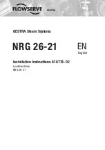 Preview for 1 page of Flowserve GESTRA NRG 26-21 Installation Instructions Manual