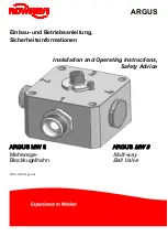 Preview for 1 page of Flowserve ARGUS MW 8 Installation And Operating Instructions Manual