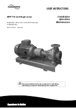 Flowserve Centrifugal Pump M-TN User Instructions preview