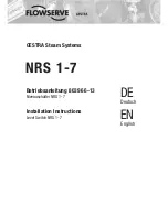 Preview for 1 page of Flowserve NRS 1-7 Installation Instructions Manual