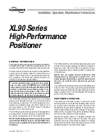 Flowserve XL90 Series Installation, Operation & Maintenance Instructions Manual preview