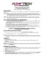 FLOWTECH 11134FLT Instruction Sheet preview