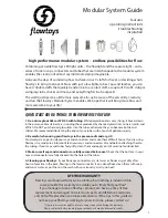 Preview for 1 page of Flowtoys Modular System Owner'S Manual