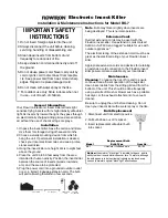 Flowtron BK-7 Installation & Maintenance Instructions preview