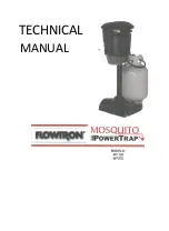 Flowtron Mosquito PowerTrap MT-125 Technical Manual preview