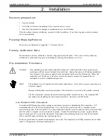 Предварительный просмотр 13 страницы Fluid Components Intl ST98 Installation, Operation And Maintenance Manual