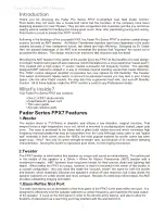 Preview for 4 page of Fluid FADER PRO FPX7 SERIES User Manual