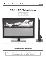 Fluid FLD2600 Instruction Manual preview