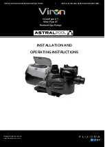 fluidra Astralpool Viron P320 XT Installation And Operating Instructions Manual preview