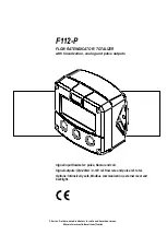 Fluidwell F112-P Manual preview