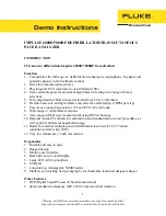 Preview for 1 page of Fluke Biomedical IMPULSE 6000D Demo Instructions