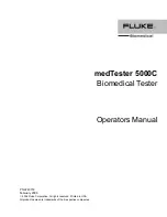 Fluke Biomedical medTester 5000C Operators Operator'S Manual preview