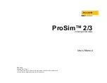 Предварительный просмотр 2 страницы Fluke Biomedical ProSim 2 User Manual