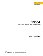 Fluke Calibration 1586A Super-DAQ Calibration Manual preview