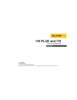 Preview for 1 page of Fluke 110 PLUS Manual